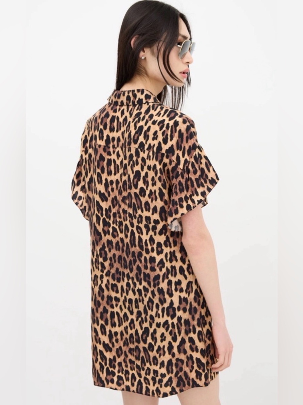 Alice + Olivia Jude ruffle tshirt dress XS